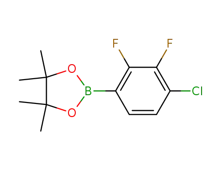 Molecular Structure of 1116681-98-1 (4-Chloro-2,3-difluorophenylboronic acid, pinacol ester)