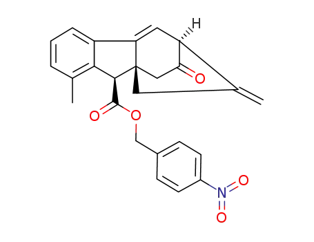 Molecular Structure of 1422160-48-2 (4-nitrobenzyl (3S,9R,9aR)-8-methyl-2-methylene-11-oxo-1,2,3,9-tetrahydro-3,9a-ethanofluorene-9-carboxylate)