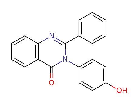 Molecular Structure of 37856-23-8 (4(3H)-Quinazolinone, 3-(4-hydroxyphenyl)-2-phenyl-)