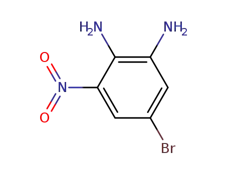 Molecular Structure of 84752-20-5 (5-Bromo-3-nitro-benzene-1,2-diamine)