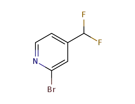 Molecular Structure of 1204295-87-3 (2-Bromo-4-(difluoromethyl)pyridine)