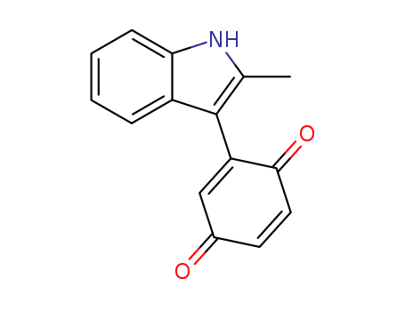 2,5-Cyclohexadiene-1,4-dione,2-(2-methyl-1H-indol-3-yl)- cas  80641-49-2