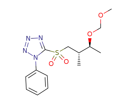 5-(((2S,3S)-3-(methoxymethoxy)-2-methylbutyl)sulfonyl)-1-phenyl-1H-tetrazole