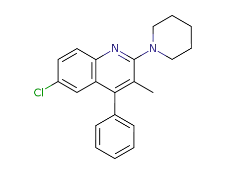 6-chloro-3-methyl-4-phenyl-2-(1-piperidyl)quinoline