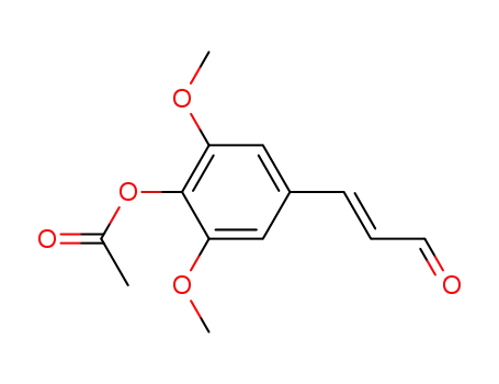 2-Propenal, 3-[4-(acetyloxy)-3,5-dimethoxyphenyl]-, (2E)-
