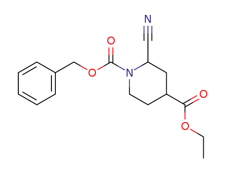1-benzyl 4-ethyl 2-cyanopiperidine-1,4-dicarboxylate