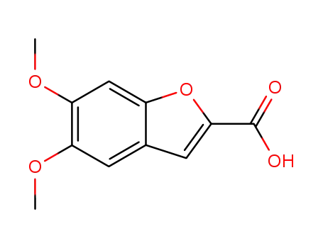 Molecular Structure of 114842-08-9 (2-Benzofurancarboxylic acid, 5,6-dimethoxy-)