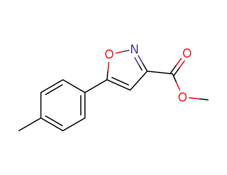 Molecular Structure of 517870-14-3 (METHYL 5-(4-METHYLPHENYL)ISOXAZOLE-3-CARBOXYLATE)