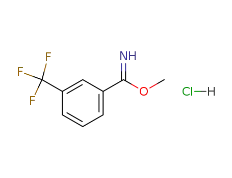 Molecular Structure of 56108-09-9 (methyl 3-(trifluoromethyl)benzimidate hydrochloride)