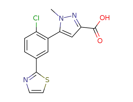 Molecular Structure of 1616930-39-2 (C<sub>14</sub>H<sub>10</sub>ClN<sub>3</sub>O<sub>2</sub>S)