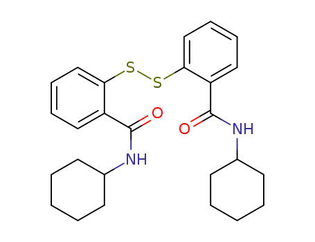 Molecular Structure of 2620-89-5 (Benzamide,2,2'-dithiobis[N-cyclohexyl- (7CI,9CI))