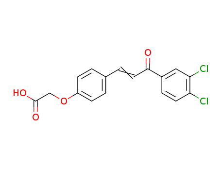 [4-[3-(3,4-DICHLOROPHENYL)-3-OXO-1-PROPENYL]PHENOXY-ACETIC ACID