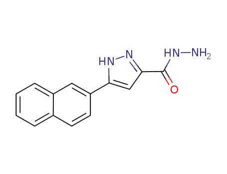 Molecular Structure of 307322-32-3 (5-Naphthalen-2-yl-2H-pyrazole-3-carboxylic acid hydrazide)