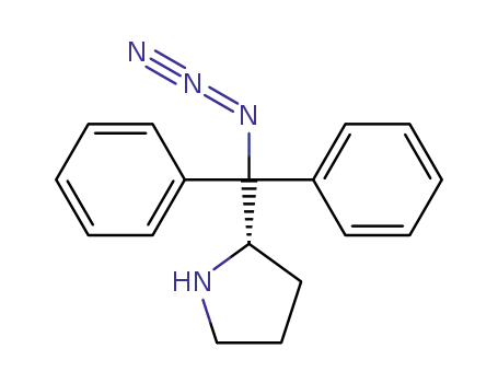 Molecular Structure of 1227182-01-5 ((S)-2-(azidodiphenylmethyl)pyrrolidine)
