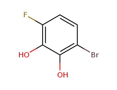 Molecular Structure of 186589-83-3 (1,2-Benzenediol, 3-bromo-6-fluoro- (9CI))