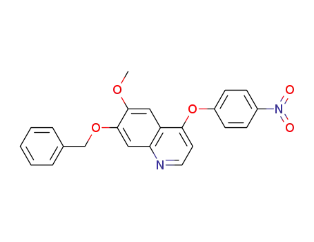 Molecular Structure of 417725-03-2 (7-(benzyloxy)-6-methoxy-4-(4-nitrophenoxy)quinoline)