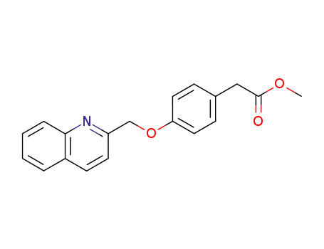 4-(quinolin-2-yl-methoxy)phenyl-acetic acid methyl ester