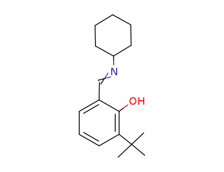 Phenol, 2-[(cyclohexylimino)methyl]-6-(1,1-dimethylethyl)-