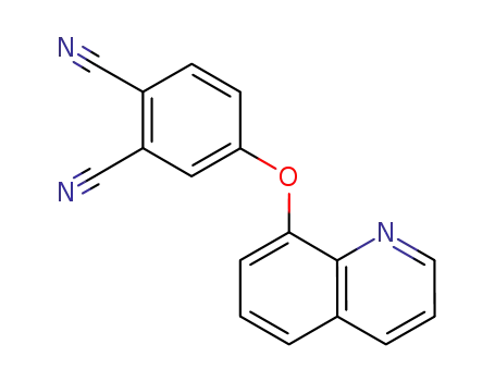 Molecular Structure of 220018-16-6 (1,2-Benzenedicarbonitrile, 4-(8-quinolinyloxy)-)