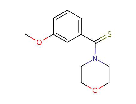Molecular Structure of 87428-42-0 (Morpholine, 4-[(3-methoxyphenyl)thioxomethyl]-)