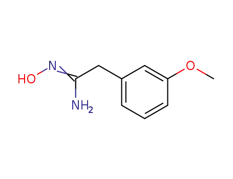 Molecular Structure of 148459-03-4 (N-HYDROXY-2-(3-METHOXY-PHENYL)-ACETAMIDINE)