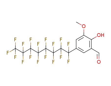 2-hydroxy-3-methoxy-5-(perfluorooctyl)benzaldehyde