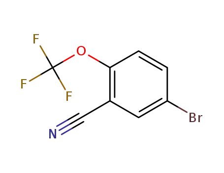 Molecular Structure of 1210906-15-2 (5-Bromo-2-(trifluoromethoxyl)benzonitrile)
