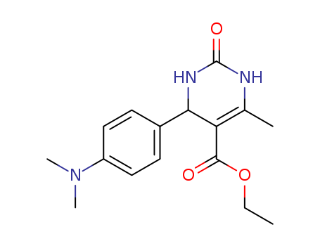 ethyl 4-(4-dimethylaminophenyl)-6-methyl-2-oxo-3,4-dihydro-1H-pyrimidine-5-carboxylate cas  17994-62-6