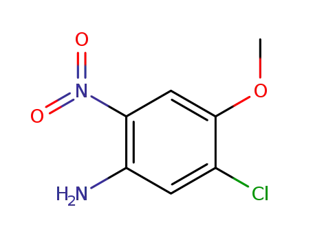 Molecular Structure of 160088-54-0 (5-Chloro-4-methoxy-2-nitroaniline)