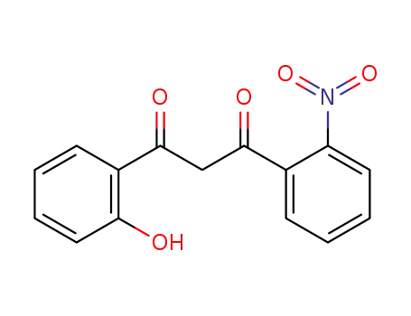 Molecular Structure of 84634-63-9 (1,3-Propanedione, 1-(2-hydroxyphenyl)-3-(2-nitrophenyl)-)