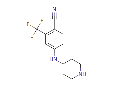 N-[4-cyano-3-(trifluoromethyl)phenyl]piperidin-4-amine