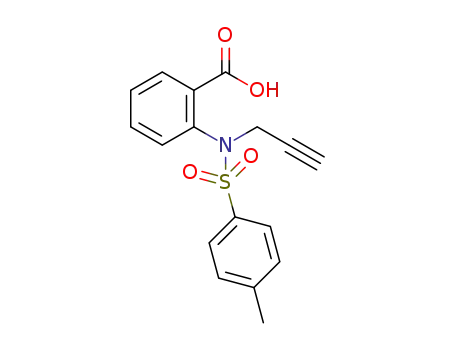 2-((4-methyl-N-(prop-2-yn-1-yl)phenyl)sulfonamido)benzoic acid