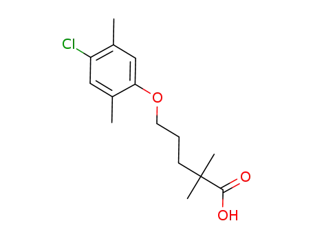 Molecular Structure of 1374011-92-3 (5-(4-chloro-2,5-dimethylphenoxy)-2,2-dimethylvaleric acid)