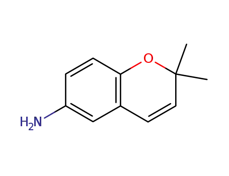 Molecular Structure of 135082-85-8 (2H-1-Benzopyran-6-amine, 2,2-dimethyl-)