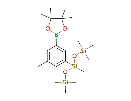 C<sub>20</sub>H<sub>39</sub>BO<sub>4</sub>Si<sub>3</sub>