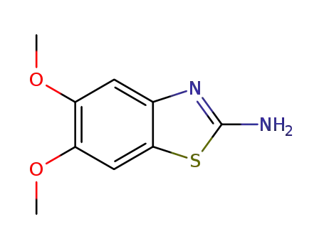 Molecular Structure of 6294-52-6 (2-amino-5,6-dimethoxy-benzothiazol)