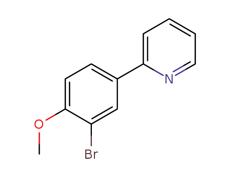 Molecular Structure of 168823-65-2 (2-(3-BROMO-4-METHOXYPHENYL)PYRIDINE)