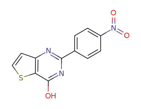 Molecular Structure of 1043930-90-0 (2-(4-nitrophenyl)-4-hydroxythieno[3,2-d]pyrimidine)