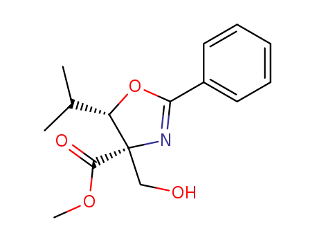 (4S,5S)-4-Hydroxymethyl-5-isopropyl-2-phenyl-4,5-dihydro-oxazole-4-carboxylic acid methyl ester