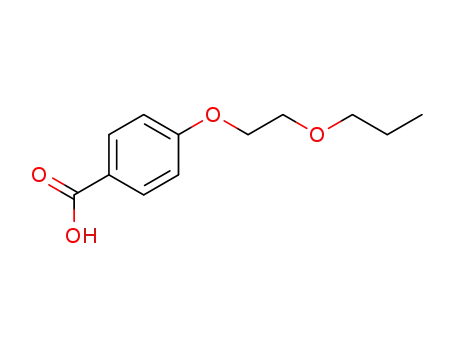 Molecular Structure of 67132-01-8 (4-(2-propoxy)ethoxybenzoic acid)