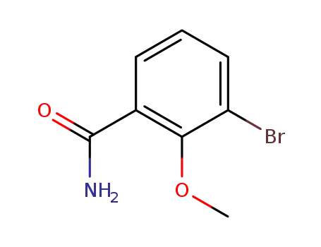 Molecular Structure of 791136-88-4 (3-Bromo-2-methoxybenzamide)