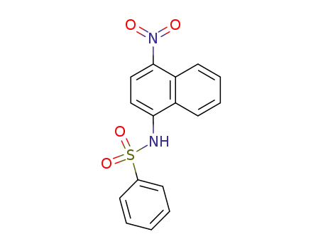 Molecular Structure of 36942-38-8 (Benzenesulfonamide, N-(4-nitro-1-naphthalenyl)-)