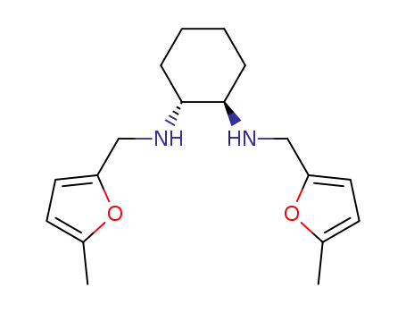 Molecular Structure of 1598408-97-9 ((R,R)-N<sup>1</sup>,N<sup>2</sup>-bis((5-methylfuran-2-yl)methyl)cyclohexane-1,2-diamine)