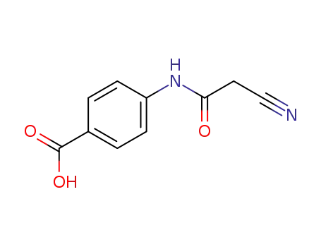 Molecular Structure of 31557-87-6 (Benzoic acid, 4-[(cyanoacetyl)amino]- (9CI))