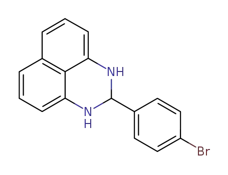 Molecular Structure of 64369-13-7 (2-(4-bromophenyl)-2,3-dihydro-1H-perimidine)
