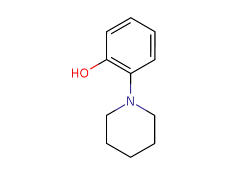 Molecular Structure of 65195-20-2 (2-(1-PIPERIDINO)PHENOL)