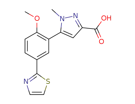 Molecular Structure of 1616930-35-8 (C<sub>15</sub>H<sub>13</sub>N<sub>3</sub>O<sub>3</sub>S)