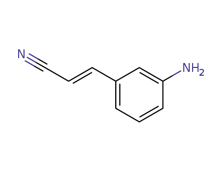 Molecular Structure of 82344-55-6 (2-Propenenitrile, 3-(3-aminophenyl)-, (E)-)