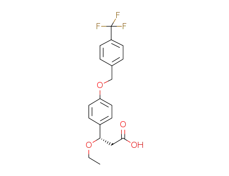 (3S)-3-ethoxy-3-(4-{[4-(trifluoromethyl)benzyl]oxy}phenyl)propanoic acid