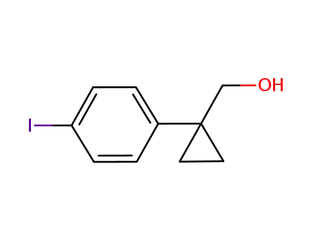 Molecular Structure of 630384-39-3 (Cyclopropanemethanol, 1-(4-iodophenyl)-)